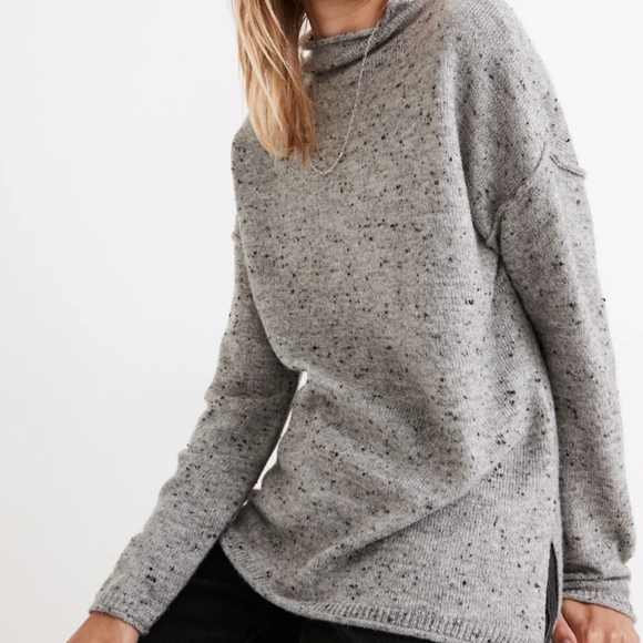 Madewell Donegal Whitworth Mockneck Sweater M - Picture 1 of 10